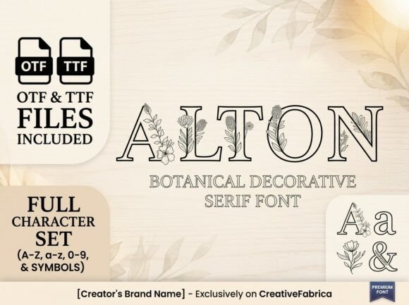 Alton: A Decorative Font for Editorial Elegance