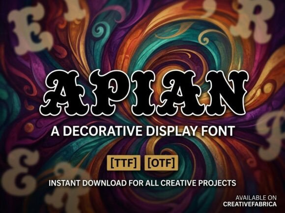 Apian: A Bold Display Font for Creative Projects
