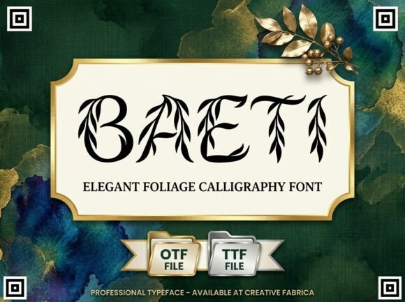 Baeti: A Decorative Font for Creative Projects