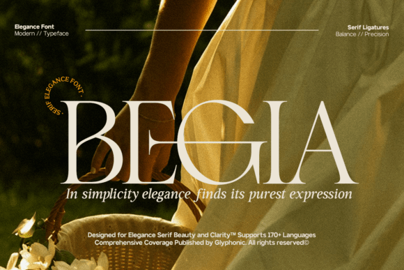 Begia: A Serif Font for Real-World Design