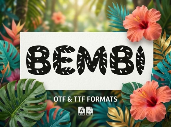 Bembi: A Bold Display Font for Creative Projects