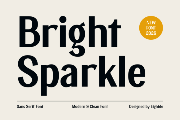 Bright Sparkle Font for Editorial Design