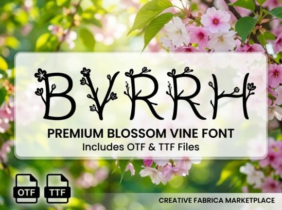 Byrrh Font: Creative Centerpiece for Crafters