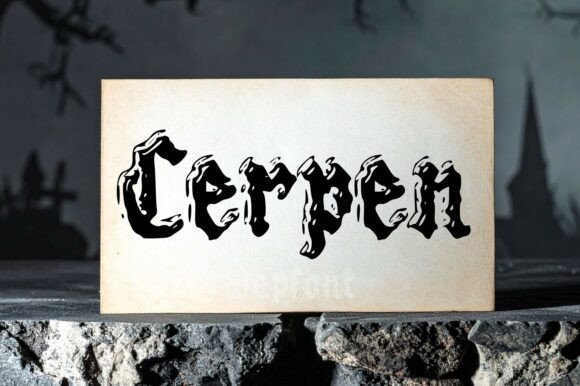 Cerpen: A Blackletter Typeface for Web Design