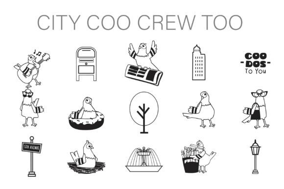 City Coo Crew Too Dingbats: A Font for Urban Style