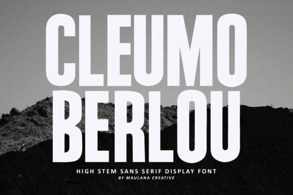 Cleumo Berlou: A Bold Font for Campaign Design