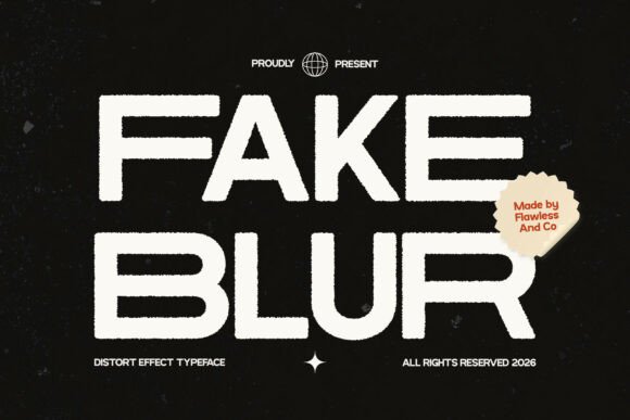 Fake Blur Font for Bold Branding