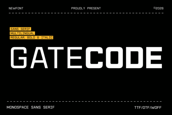 Gatecode: A Modern Font for Craft Creators