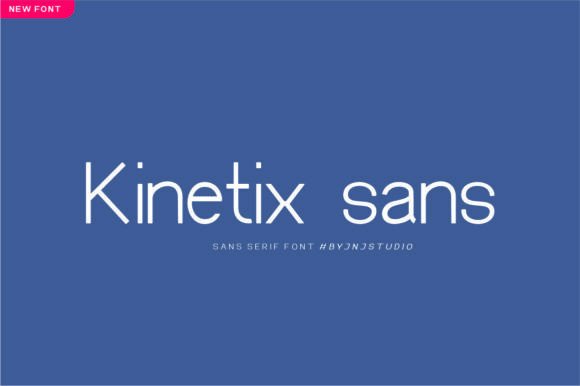Kinetix Sans: Modern Font for Crafters