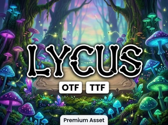 Lycus: A Bold, Decorative Typeface