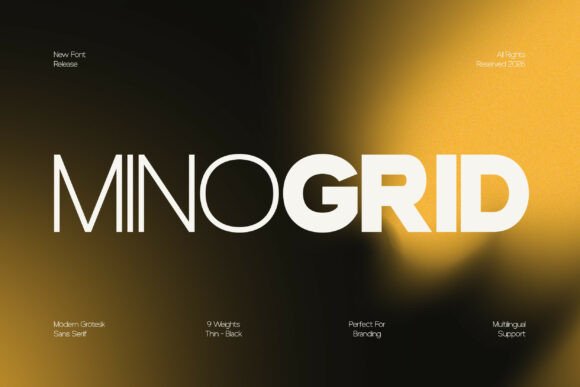 Minogrid: A Modern Font for Professional Branding