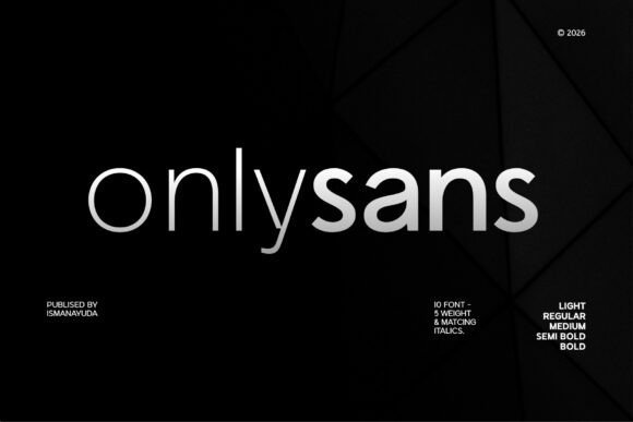 Onlysans: A Modern Sans Serif for Editorial Design