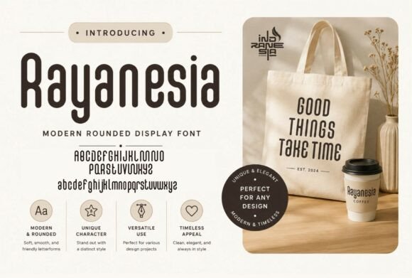 Rayanesia: A Modern Display Font