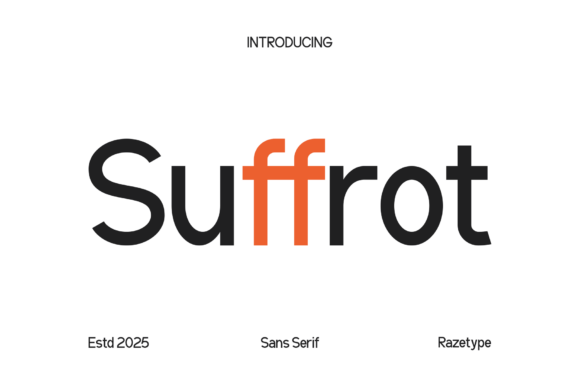 Suffrot: A Modern Font for Business