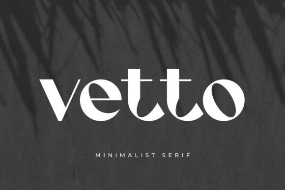 Vetto: A Luxurious Sans Serif for Elegant Branding