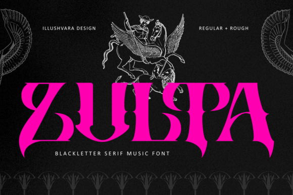 Zulta Music: A Bold Blackletter Font